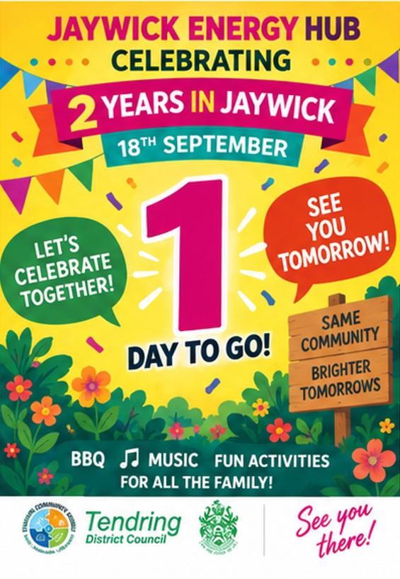 Jaywick Energy Hub second anniversary